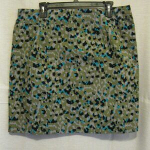Tribal skirt - Camo  Blk/Green/Olive    14P